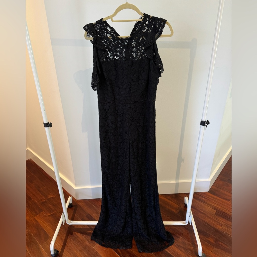 Alexis Elegant Black Lace Jumpsuit